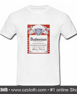 Budweiser Distressed Label T Shirt