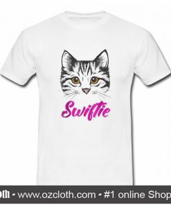 Original Taylor White Cat Swiftie T shirt