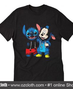 Stitch And Mickey Mouse T-Shirt