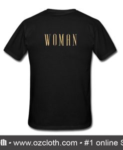 Woman Font T-Shirt Back