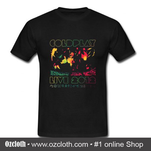 2012 Australian Tour Coldplay T shirt