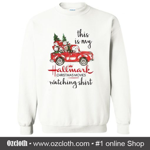 Best price Snoopy this is my Hallmark christmas Sweatshirt