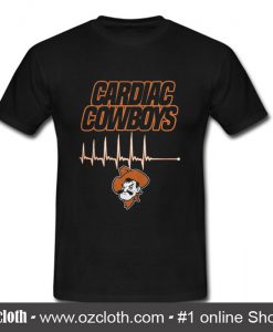 Cardiac Cowboys Football Heart Beats T Shirt