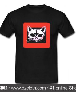 Cat Upside Down Cross T-Shirt