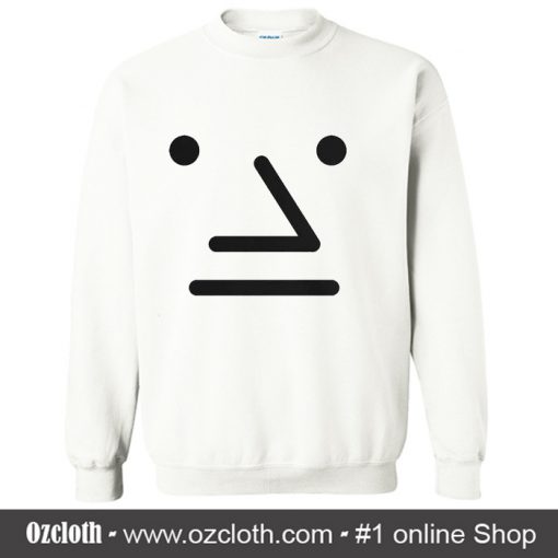 Delete NPC Wojak Meme Face Sweatshirt