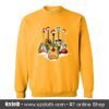 Guitar Wearing Santa Hat Christmas Sweatshirt