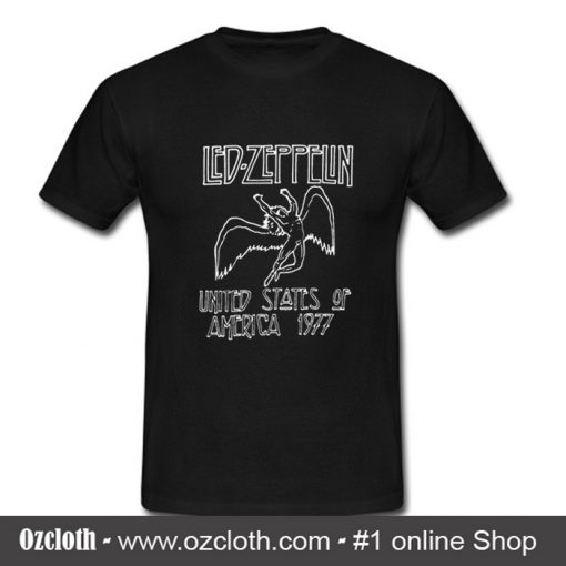 Led Zeppelin 1977 USA T Shirt