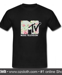MTV Music Television Floral T-Shirt