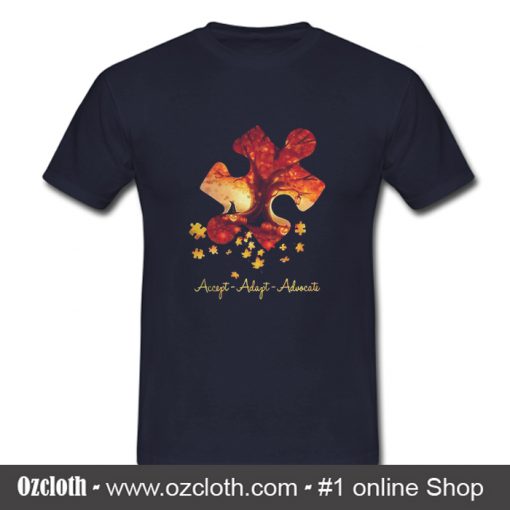 Official Halloween Autism Puzzle T Shirt