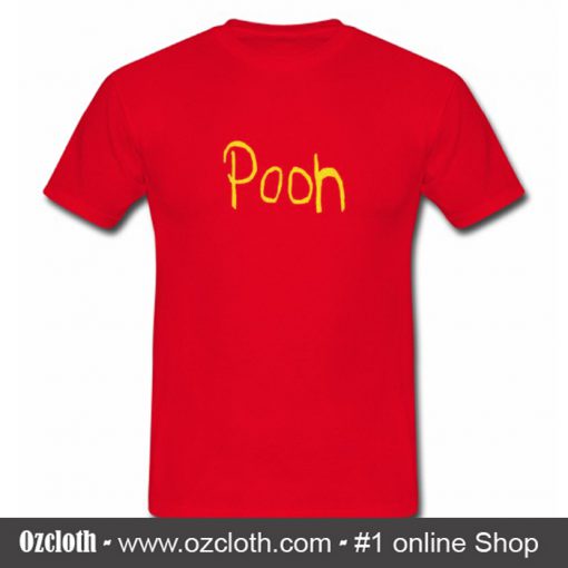 Pooh Font T Shirt