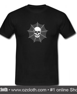 Skull Head Cobweb T shirt