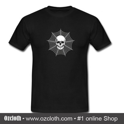 Skull Head Cobweb T shirt