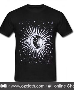 Sunrise Moon And Star T Shirt