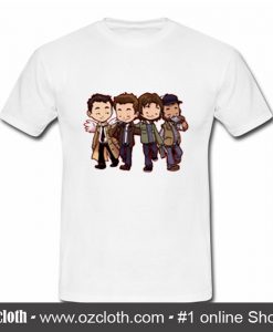 Supernatural Characters Cartoon T Shirt