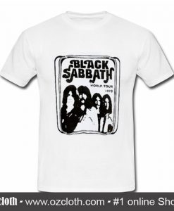 Black Sabbath World Tour 1973 T Shirt