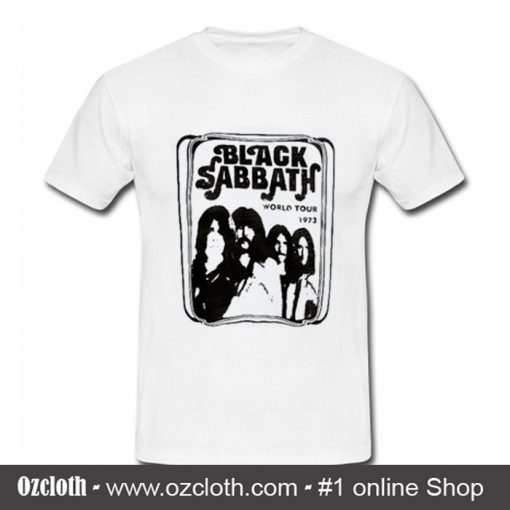 Black Sabbath World Tour 1973 T Shirt