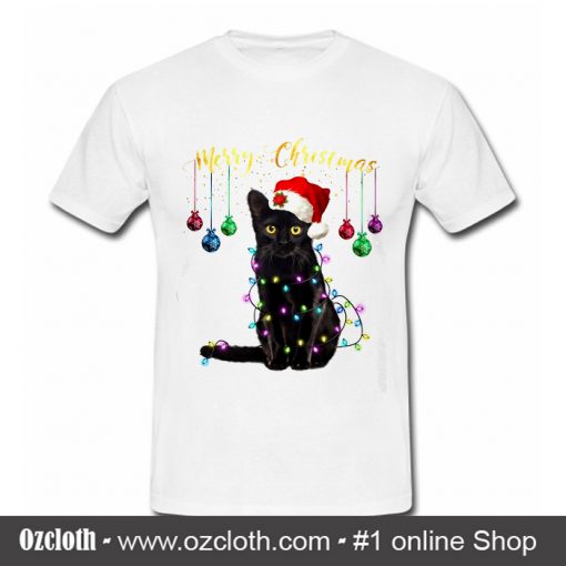 Cat Merry Christmas T Shirt