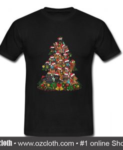 Dachshunds Christmas Tree T Shirt