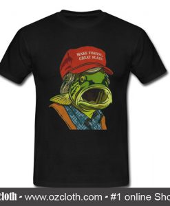 Donald Trump make fishing great again T shirt