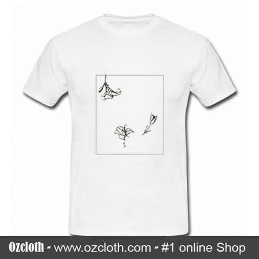 Flower Line Art T-Shirt