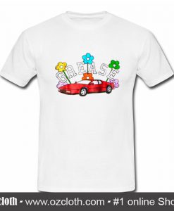 Grease Car Flowers T-Shirt