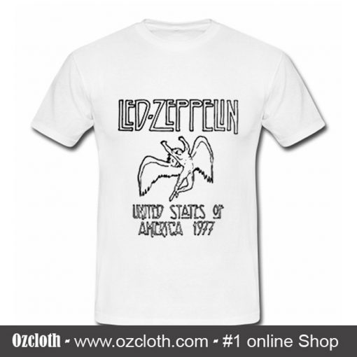 Led Zepellin USA 1977 T Shirt