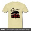 Merry Christmas Plaid Car Cream T Shirt