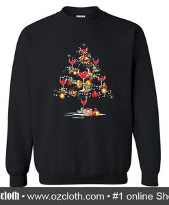 Mery Christmas Wine Sweatshirts