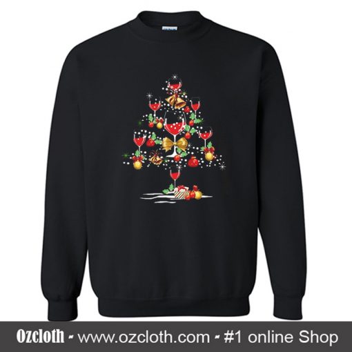 Mery Christmas Wine Sweatshirts