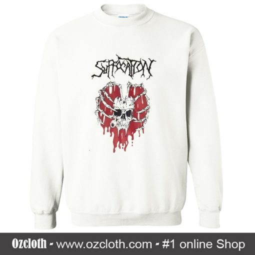 Suffocation Skeleton Heart Sweatshirt