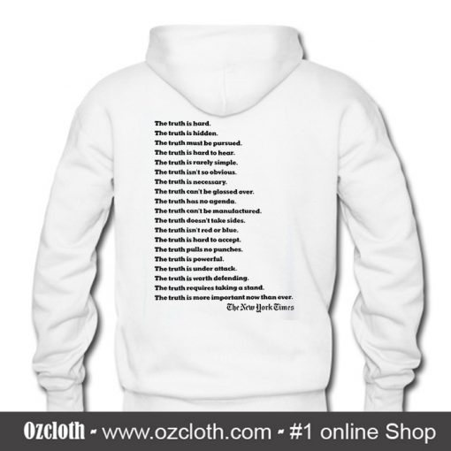 The New York Times Truth Back Hoodie