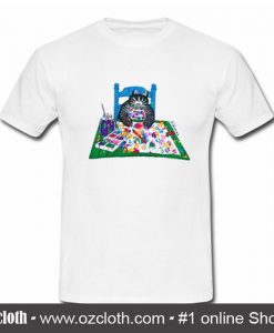 Vintage 90s B Kliban Funny Cat Crazy T Shirt