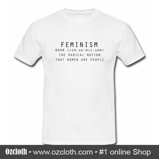 Feminism Noun Definition T Shirt