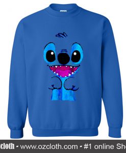 Kawaii Blue lilo Stitch Sweatshirt