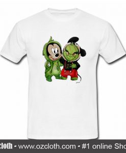 Mickey Mouse and Grinch Are Best Friends T Shirt