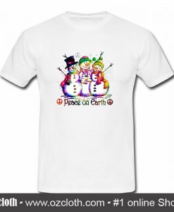 Snow Man Peace On Earth T Shirt