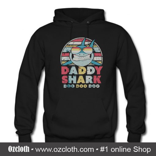 Sunset Daddy Shark Doo Doo Doo Hoodie