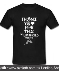 Thank You For The Memories Stan lee T Shirt