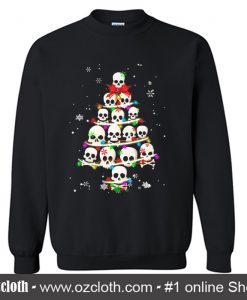 The Twinkle Of Skull Christmas Tree Sweatshirt