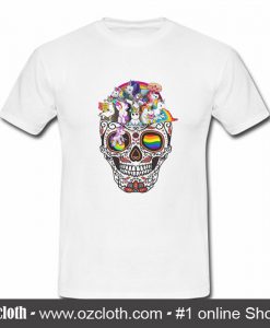 Unicorn Skull T Shirt