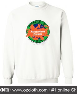 Vintage 1990 Nickelodeon Studios Property of Crew Sweatshirt