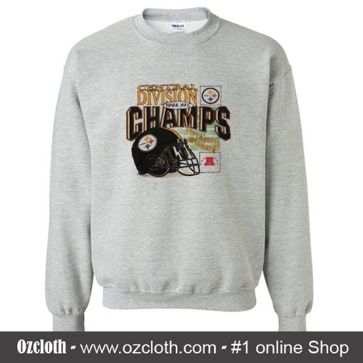 Vintage 1994 Pittsburgh Steelers Central Division Champs Sweatshirt