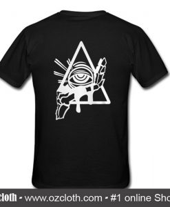 All Seeing Psychic Circle T Shirt Back (Oztmu)