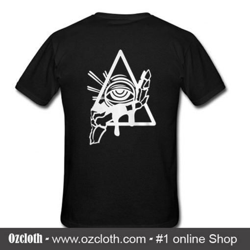 All Seeing Psychic Circle T Shirt Back (Oztmu)