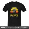 Cat Animals Are My Kind Of People Retro T- Shirt (Ozcloth)