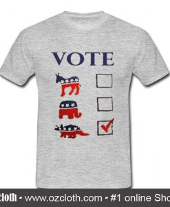 Dinosaur Vote T Shirt (Oztmu)