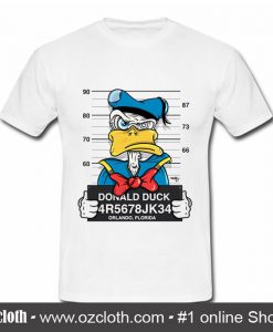 Disney Mugshots Donald Duck T Shirt (Oztmu)