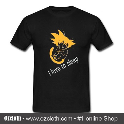 Dragon Ball Z T Shirt I Love To Sleep(Oztmu)