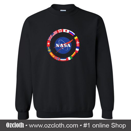NASA all countrys Flags Sweatshirt (Oztmu)