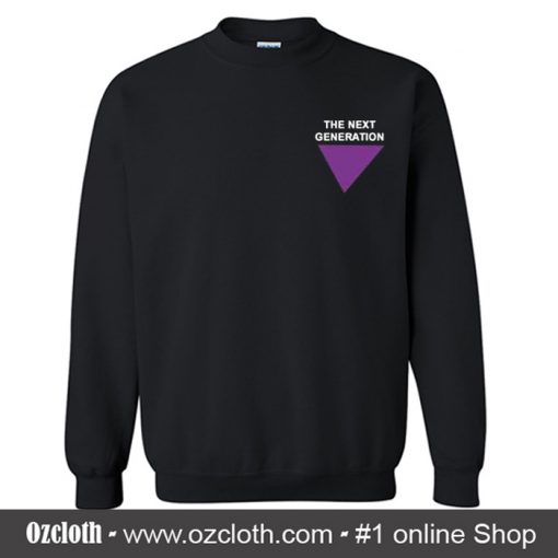 Purple triangle The Next Generation Sweatshirt (Oztmu)